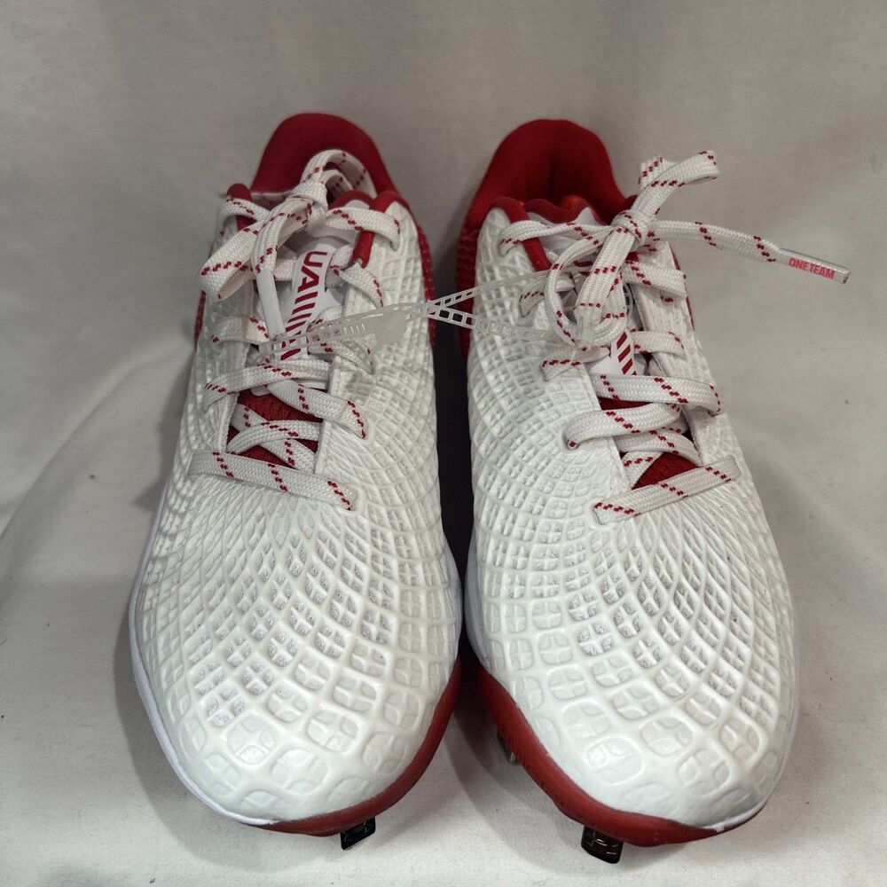 Under Armour Glyde Baseball Cleat Women's White/Red New without Box Size 5.5